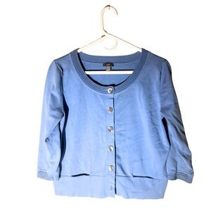 J. Jill Scoop Neck Button-Up Cardigan | Size M